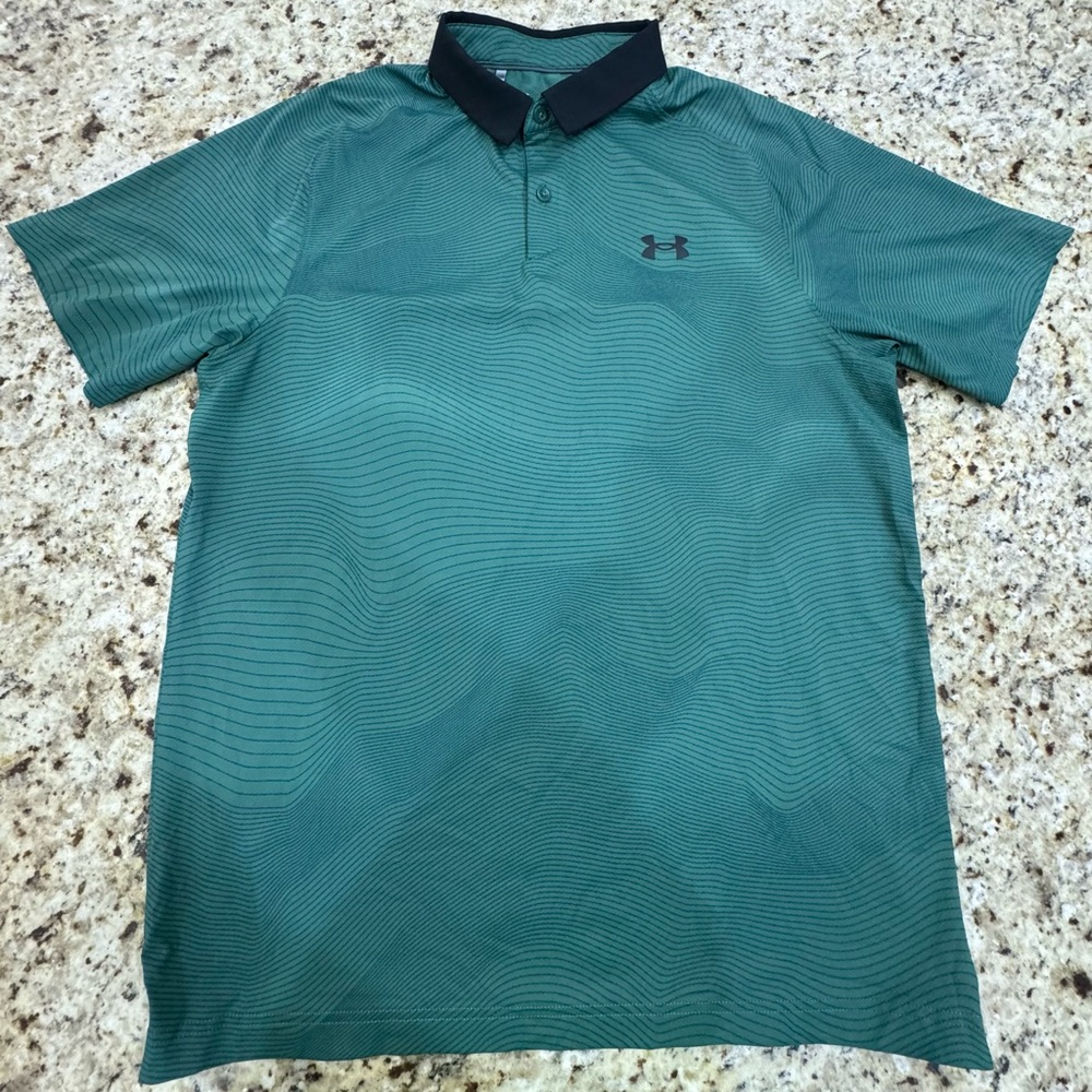 Under Armour - Golf Polo - Loose - Heatgear - MD - Green